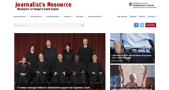 Desktop Screenshot of journalistsresource.org