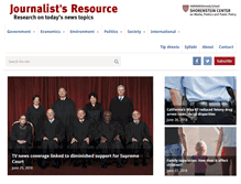 Tablet Screenshot of journalistsresource.org